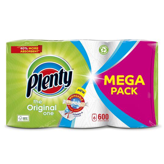 Plenty Kitchen Roll The Original One 100 Sheets X 6 - B&Q - View #5