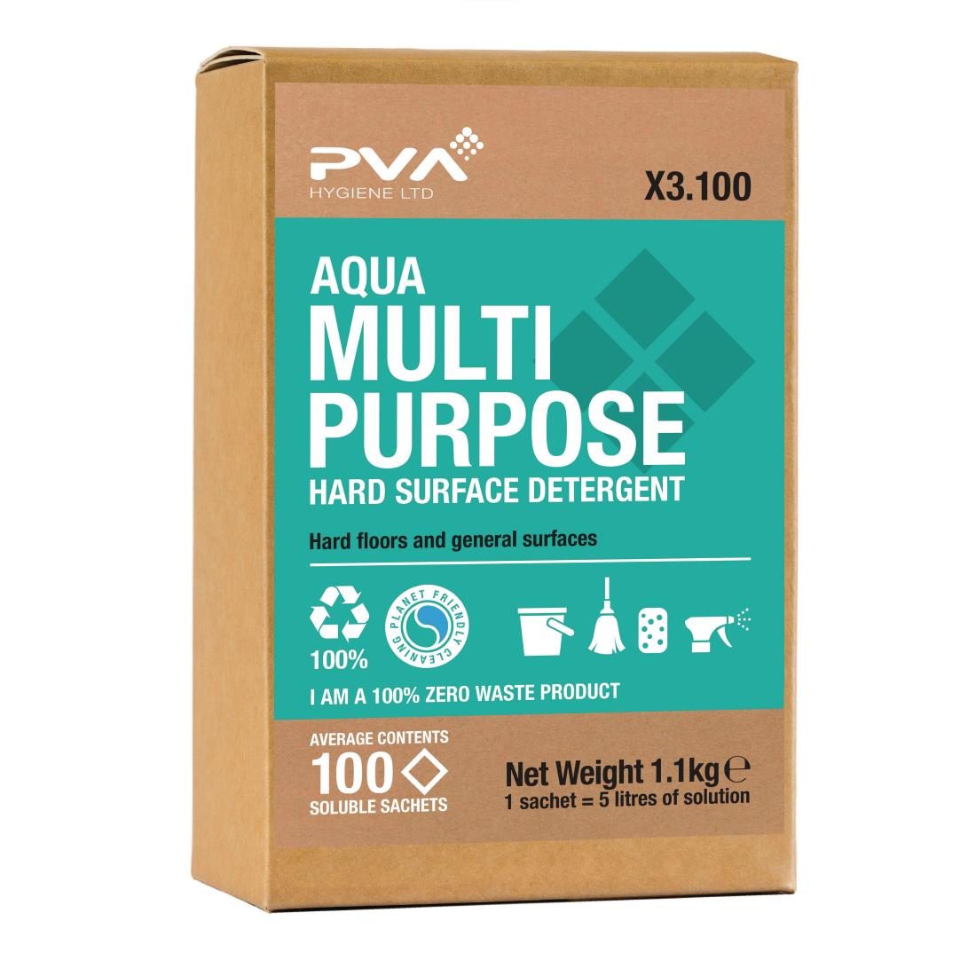 Aqua Multi-Purpose Hard Surface Detergent Soluble Sachets