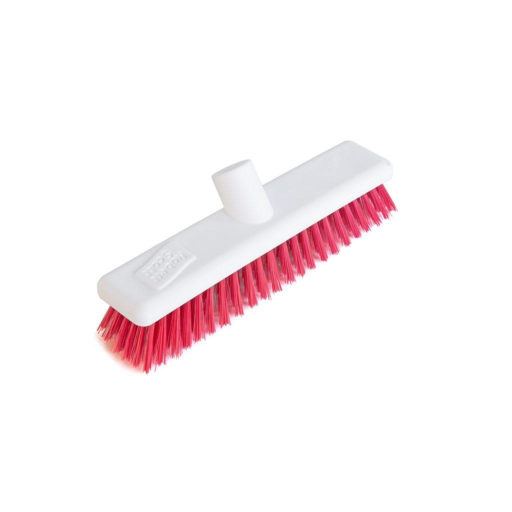 Red Stiff Washable Broom Head 30cm