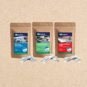 Biodegradable cleaning sachets 