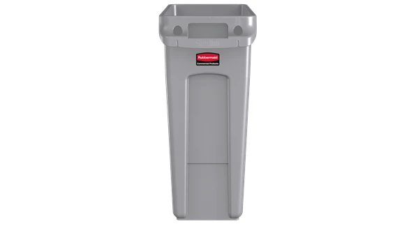Grey Slim Jim Vented Bin 60L