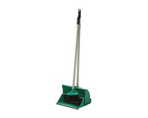 Lobby Brush & Dustpan Complete Green