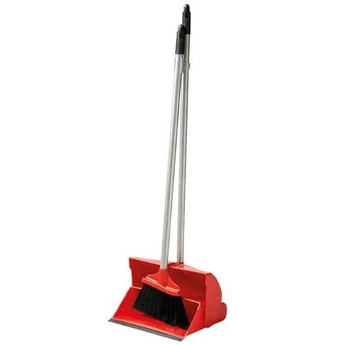 Lobby Brush & Dustpan Complete Red